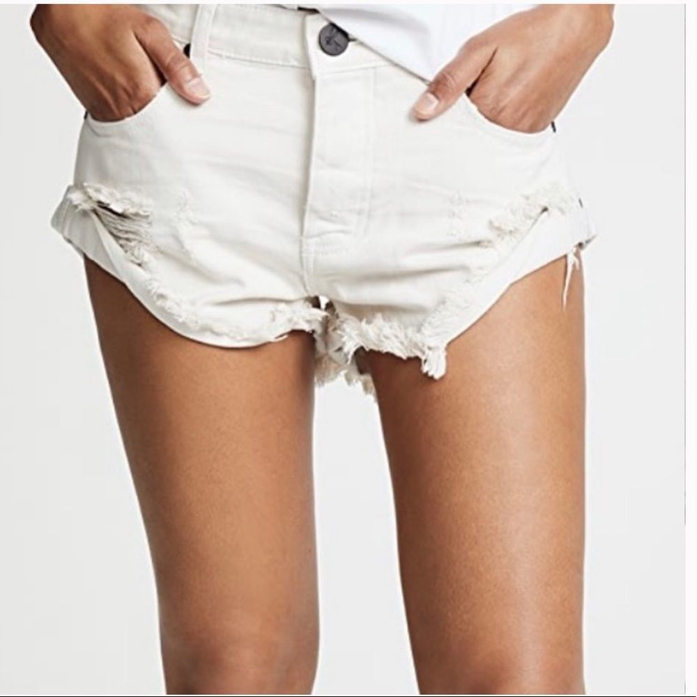 One teaspoon Rare Distressed Bandit Shorts Sz-25